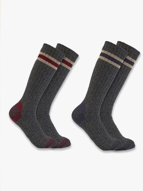 Carhartt—Midweight Camp Book Sock, 2 Pairs X-Large (12-14.5 Shoe Size) NWT